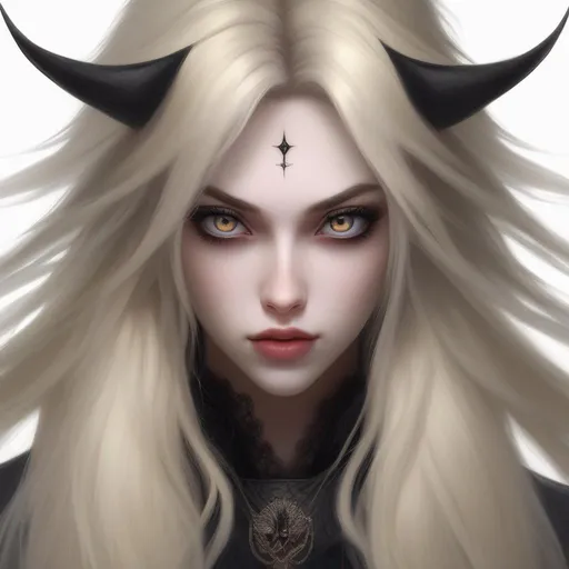 Prompt: An evil, full body pose , (demon) girl, evil facial expression, ({black sclera eyes}), ({DEMONIC EYES}), ({big (wide {blonde} {spiky} fluffy) extra very long hair})(hyperrealistic face, hyperrealistic eyes, hyperrealistic nose, hyperrealistic lips), evil facial expression, (black sclera eyes), black sclera, yellow cat eyes, big gray lynx ears, ({big (wide {blonde} {spiky} fluffy) extra very long hair}), (fringeless), ({blonde} hair), (no fringe), (forehead visible), pale skin, sharp jaw, black latex leotard, hyperrealistic face, hyperrealistic eyes, hyperrealistic nose, hyperrealistic lips, ethereal, divine, goddess, intricate facial details, intricate eye detail, black latex leotard suit, fighting pose, attack, oncept art, high resolution scan, hd octane render, intricate detailed, highly detailed face, unreal engine, trending on artstation, UHD, 8k, Very detailed