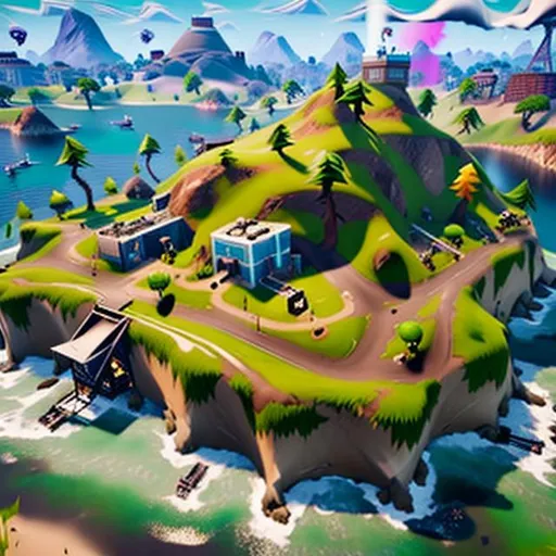 Prompt: fortnite island