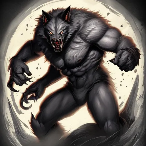Prompt: werewolf, style of Blizzard Entertainment