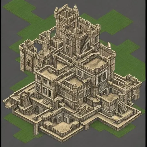 Prompt: A castle with many stairs, in the style of M.C. Escher