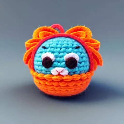 Prompt: tiny cute 3D felt fiber {object}, made from Felt fibers, a 3D render, trending on cgsociety, rendered in maya, rendered in cinema4d, made of yarn, square image