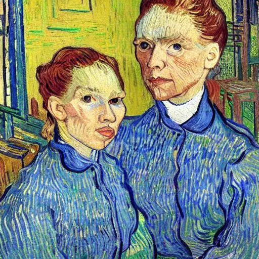 Prompt: Van Gogh girls
