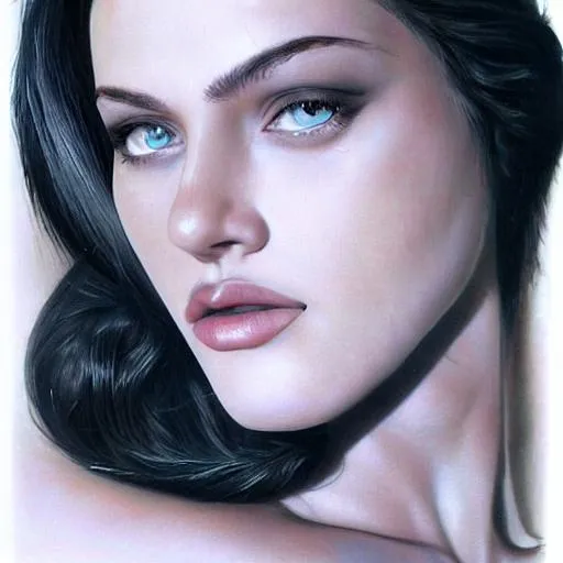 Prompt: Beautiful woman photorealistic constructed piece by piece..