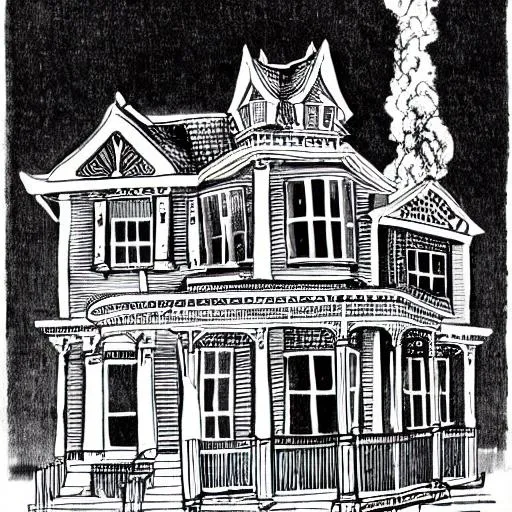 victorian house outline clip art