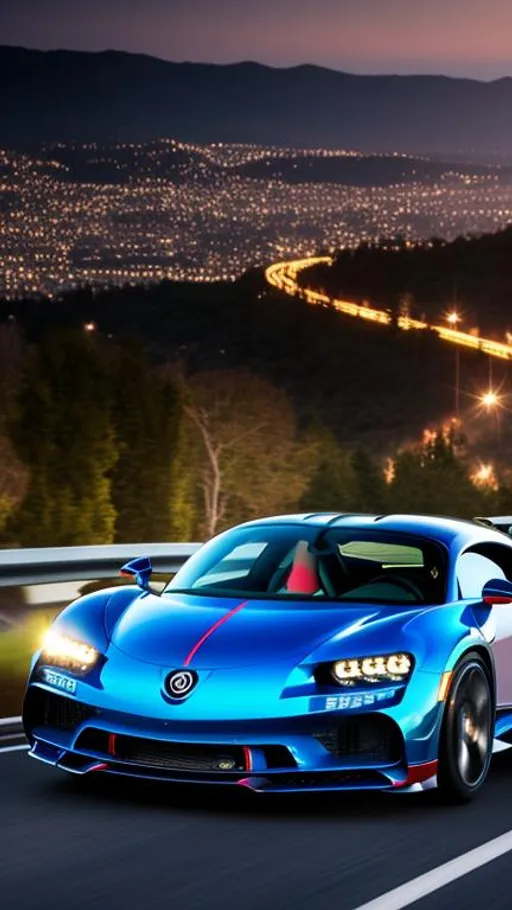 Prompt: A highway, ultra realistic, masterpiece, 8k quality, background painted with dark blue ocean, 8k quality, ultrahd, UHD, ultra realistic, highly detailed, a buggati chiron with dark blue coming through the highway,realistic colour, 8k quality, masterpiece,highly detailed, a romantic night, ultra realistic, masterpiece, UHD, HDR, highly detailed, a gentle wind blowing from the North direction, romantic night, highly detailed, ultra realistic, masterpiece,other sports car, ultrarealistic, masterpiece, UHD, HDR, highly detailed, rainy night, lighting, ultra realistic, masterpiece, highly detailed, 