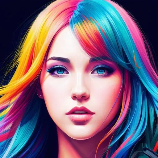Prompt: Stacey Ryan, color shading, illustration art, front, modern fashion, epic Instagram, artstation, hyperdetailed, unreal engine, modern anime style, anime face, complementary colors, 8k, deviantart masterpiece, oil painting, heavy strokes
