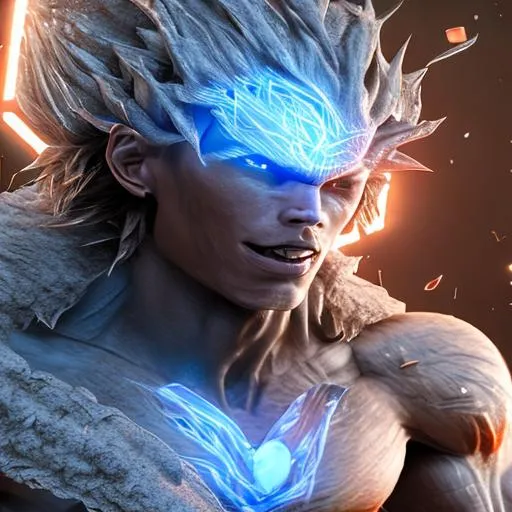 Prompt: Epic 3d portrait of Autonomous Ultra Instinct Goku symmetrical body, hyperrealistic, hyperdetailed, unreal engine 5, artstation, octane render cinematic lighting, intricate detail