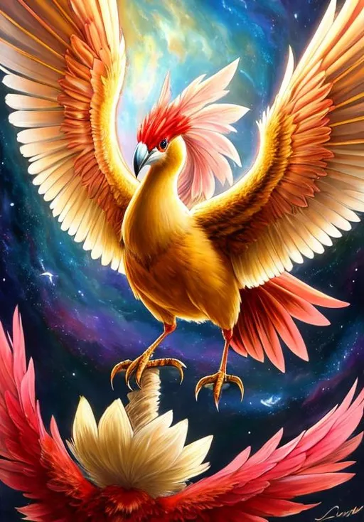 Prompt: UHD, , 8k,  oil painting, Anime,  Very detailed, zoomed out view of character, HD, High Quality, Anime, , Pokemon, Fearow is a large, mostly brown avian Pokémon with a vulturine neck and broad, powerful wings. It has a long, pointed, pink beak and a decorative red coxcomb on top of its head. Its narrow eyes have very small pupils and do not appear to have colored irises. It has shaggy, feathers at the base of its neck and covering the upper portion of its wings. These feathers are cream-colored, as are the tips of its flight feathers. Its sharp-clawed talons are pink, with three toes pointing forward and one pointing backward.

Fearow has been around mostly unchanged for many years, as a Pokémon resembling it has been seen on ancient murals. Its large wings and stamina allow it to fly for an entire day without landing. Its long neck and beak allow it to pluck prey from both land and water, and it has even been known to steal from unwary humans. It will shoot upward, and then dive down to catch prey. It will also catch tiny insects that hide underground and circle the ocean for fish. Fearow are found naturally in open habitats with warmer climates, mainly wastelands and desolate fields.



Pokémon by Frank Frazetta