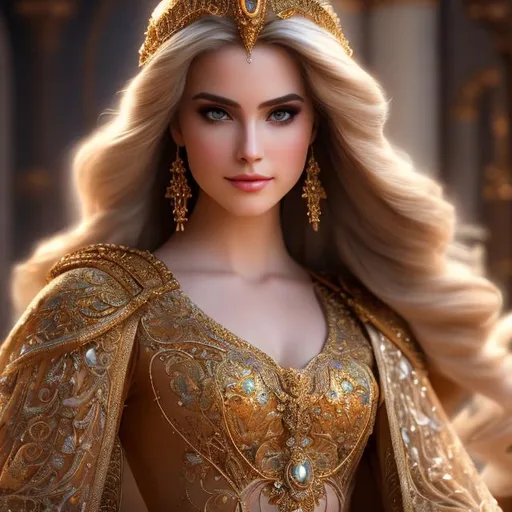 Prompt: create most beautiful fictional female princes in palace, extremely, detailed environment, detailed background, intricate, detailed skin, natural colors , professionally color graded, photorealism, 8k, moody lighting



