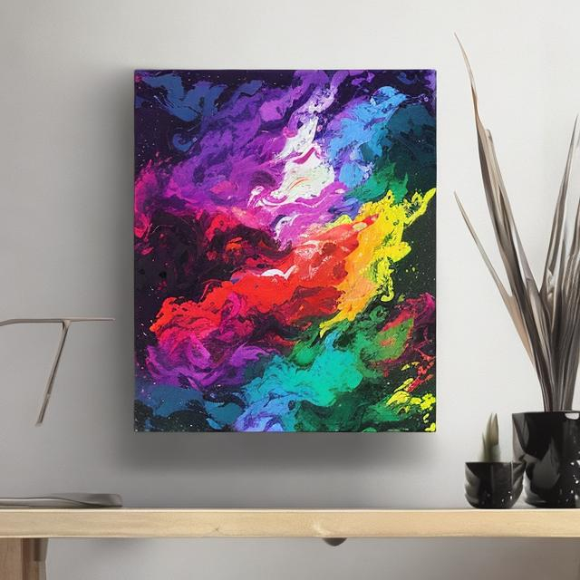 Quadro Da Parete Su Tela 60x90 Cm, Effetto Dipinto Quantistico, Stampa Alta Definizione, Con O Senza Cornice, Per Casa E Ufficio