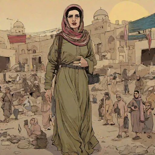 Prompt: Iraq as a woman 