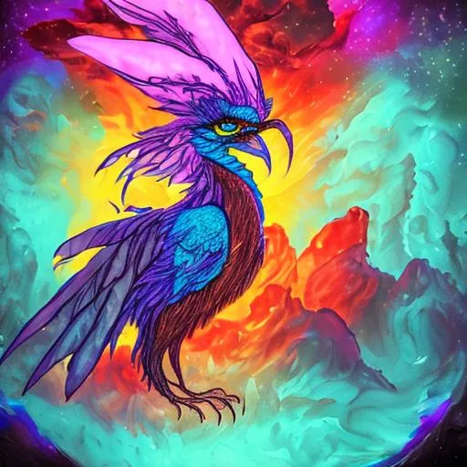 Prompt: Blue pheonix 