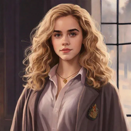Prompt: hermione granger but blond