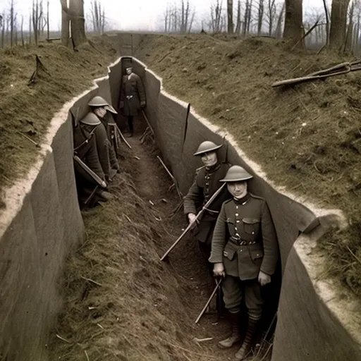Prompt: ww1 trenches

