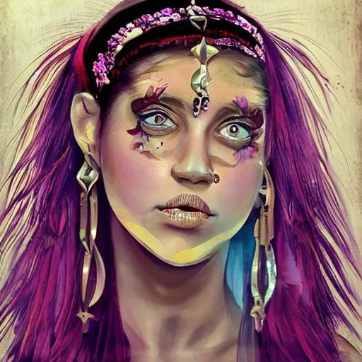 Prompt: nimth girl
