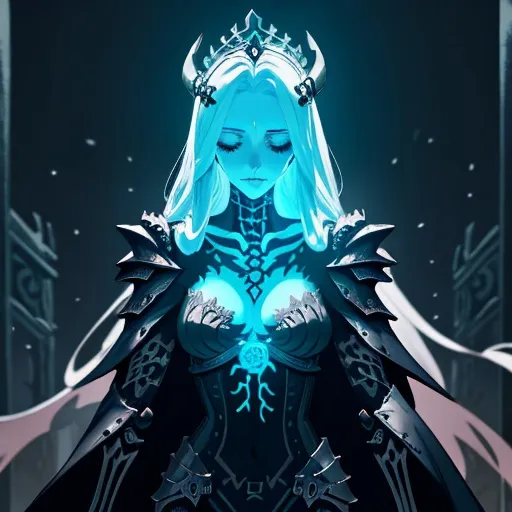 Prompt: Highly Detailed Anime Prompt:

Craft a visually striking and emotionally resonant anime character known as the "Lady of the Dead," embodying a fusion of Nordic aesthetics and supernatural elements, presented in a skeletal form clad in intricate armor. This character should evoke both awe and a sense of otherworldly beauty, weaving together elements of death, strength, and ancient Nordic lore.

Physical Appearance:

Skeleton Form: The Lady of the Dead is presented as a skeletal figure, emphasizing her connection to the afterlife. The skeletal structure should be beautifully detailed, adorned with delicate, ornate patterns reminiscent of Nordic artistry.
Armor Design: Envision a set of Nordic-inspired armor that complements the skeletal form. Intricate designs should be etched onto the armor, featuring motifs such as runes, swirls, and symbols associated with death and the afterlife.
Crown: Crown the Lady of the Dead with a regal Nordic-inspired crown, adorned with motifs representing her dominion over the realm of the deceased.
Cloak: A flowing, tattered cloak that billows dramatically, adding a touch of elegance to her skeletal appearance. The cloak could be adorned with ethereal patterns that seem to dance in the air as she moves.
Accessories: Consider incorporating subtle accessories, such as skeletal jewelry or a pendant, to add extra layers of detail and storytelling.
Pose/Expression:

Choose a dynamic and powerful pose that accentuates the Lady of the Dead's strength and authority.
Experiment with expressive elements such as her posture, facial expression (if applicable), and the way she wields any accompanying weapons or artifacts.
Explore the balance between a commanding presence and a hint of vulnerability, revealing the complexity of her character.
Background:

Place the Lady of the Dead in an environment that complements her role as a guardian of the afterlife. A misty graveyard, ancient Nordic ruins, or a surreal realm between life and death could serve as suitable backdrops.
Utilize a color palette that enhances the eerie, supernatural atmosphere while showcasing the intricate details of her Nordic-inspired armor.
This highly detailed anime prompt challenges the artist to bring to life a character that seamlessly blends Nordic mythology, deathly aesthetics, and a touch of elegance. Through careful attention to detail, the Lady of the Dead should emerge as a captivating and unforgettable figure within the anime narrative.

visually stunning and dynamically vibrant anime warframe scene featuring a Nordic Victorian Goddess. This comprehensive essay prompt is designed to guide artists in crafting a masterpiece that combines intricate details, vibrant colors, and cutting-edge visual effects to deliver an immersive experience. Begin by specifying the use of the Canon EOS R6 Mark II camera with an 85mm lens, ensuring precision and clarity for a 4K resolution. Emphasize the need for a full-body view of the colossal Nordic Victorian Goddess, focusing on capturing the intricate details of her clothing, accessories, and symbolic elements that reflect both Nordic and Victorian aesthetics. Highlight the importance of vibrant and vivid colors to infuse energy and excitement into the scene. Instruct artists to explore color schemes that complement the Nordic and Victorian themes, incorporating rich, deep hues to enhance the overall visual impact. Encourage them to pay attention to the goddess's characteristics, ensuring that the color palette resonates with her divine nature. Describe how the towering presence of the goddess should emanate a radiant glow, creating dynamic shadows and highlights across the environment. Urge artists to experiment with lighting techniques that accentuate the goddess's divine aura, contributing to the immersive experience. Emphasize the use of a rendering technique inspired by the cinematic approach of Unreal Engine 5, incorporating advanced texture mapping, realistic lighting, and detailed shading to bring out the goddess's features and environmental intricacies. Set the goddess within a backdrop of a futuristic and dystopian environment, allowing artists to blend contrasting elements that create a visually captivating setting. Instruct them to incorporate architectural details, technological elements, and symbolic motifs reflecting both Nordic and Victorian influences. Encourage creativity in seamlessly blending these elements to craft a unique and visually stunning scene. As the goddess looms over her surroundings, guide artists in incorporating elements of destruction, such as crumbling buildings and airborne debris. Stress the importance of realistic physics in depicting destruction, adding to the chaos and awe-inspiring nature of the scene. Encourage attention to detail in portraying the aftermath of the goddess's presence. Emphasize the importance of leveraging dynamic colors and lighting effects throughout the scene to intensify the visual experience. Encourage experimentation with different lighting angles, shadows, and highlights to create a visually stunning and emotionally impactful composition. Ultimately, the goal is to elicit profound feelings of awe and wonder in the beholder, making this anime warframe scene a true masterpiece.




