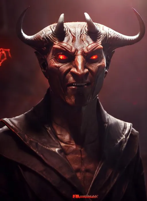 Prompt: The archdevil Asmodeus
Dungeons and Dragons evil deity
Terrifying demon lord
Confident
Cocky
Arrogant
Master of fire
Intimidating 
Asmodeus
Demon
Devil
Handsome
Tall
Skinny
Goatee
Horns
High quality
High resolution
Detailed
Photorealistic
Flaming 
Evil deity 
Terrifying
Full body image
Standing in a lava chamber 
Wearing black robes 
Vivid
Ancient
Black eyes
Very old
Clearly visible
Happy
Arrogant
Smirk
Humanoid
Vaguely human