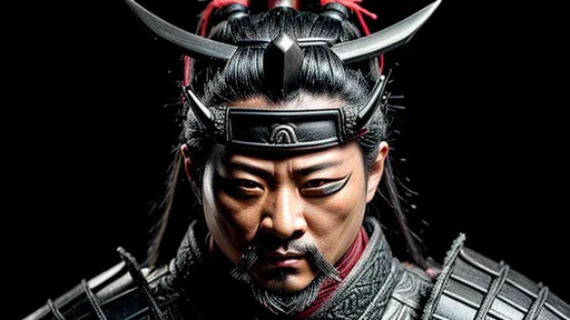 Prompt: Intricately detailed Samurai in Dark grey and Black Colors, Wearing a Oni half Mask on his face, Ronin, Photorealistic, Film Quality, Filmic, Hyperrealistic, Hyperdetailed, Japanese Aesthetic, Beautiful Sword Detail, Striking eyes, Inspired by a young Hiroyuki Sanada, dynamic lighting, Striking, Action pose, Movie Quality