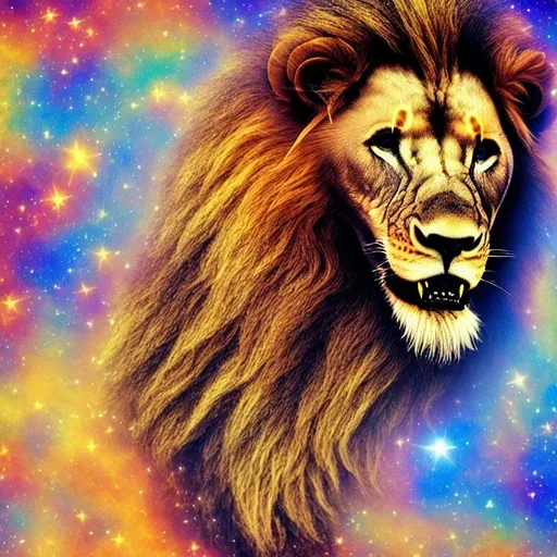 a cosmic proud lion | OpenArt