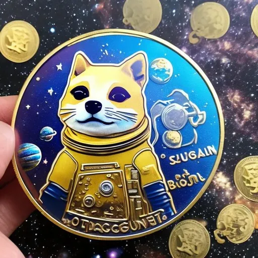 Prompt: space dogecoin, surprise me