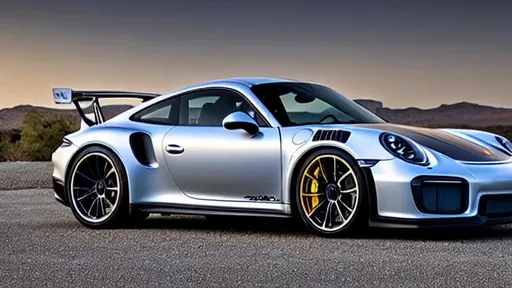 Prompt: Silver 991.2 Porsche 911 gt2 rs, Perfect, smooth, galaxy, magical planets, neon, stars, night, dark,