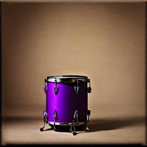 Prompt: A purple drum