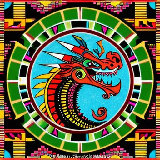 Prompt: aztec dragon 
