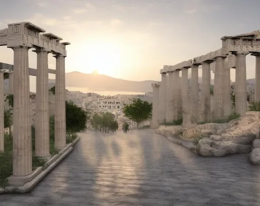Prompt: photorealistic athens