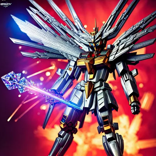 Highly Detailed Godly Supreme Gundam With Big Symmet 