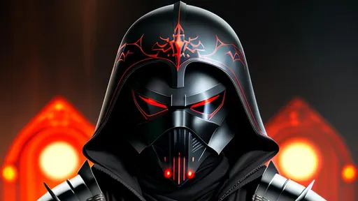 Prompt: Portait Sith Lord, black metal armor, mask over mouth and nose, red eyes and dark orange, photorealistic picture, detailed, realistic photo, dramatic lighting,