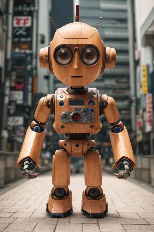 Prompt: japan anime robot look like "Woody", random pose, random background, giant

vintage, miniature. (high detailed skin:1.2), 8k uhd, dslr, soft lighting, high quality, film grain, Fujifilm XT3, hyper realistic, detailed head