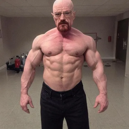 Prompt: Big buff walter white 