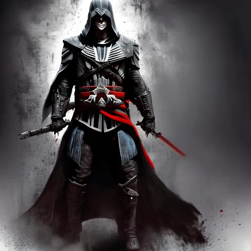 Prompt: Assassin's Creed fused Darth Vader