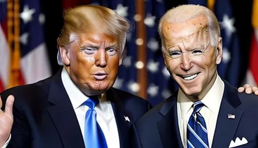 Prompt: Donald Trump and Joe Biden are best friends. 