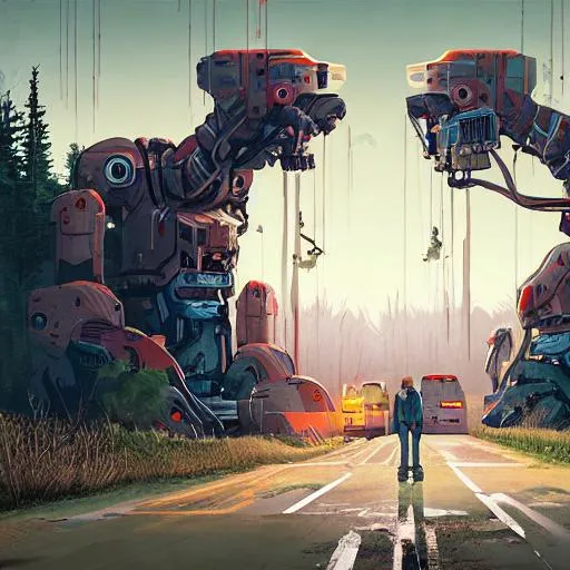 8k resolution, Simon Stålenhag concept art, dynamic... | OpenArt