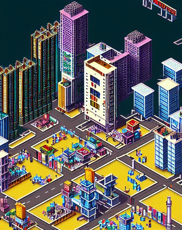 isometric kowloon | OpenArt