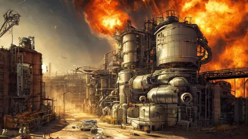 Prompt: extremely realistic, hyperdetailed, cyborg factory, machines building machines, organic, hazardous chemicals, fire, electrical sparks, high definition, ultra realistic,8K, digital art