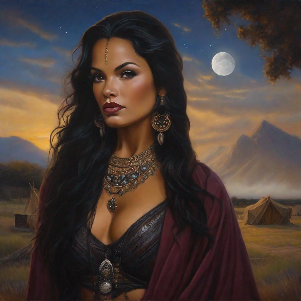 fantasy art, oil painting, character profile, in a... OpenArt