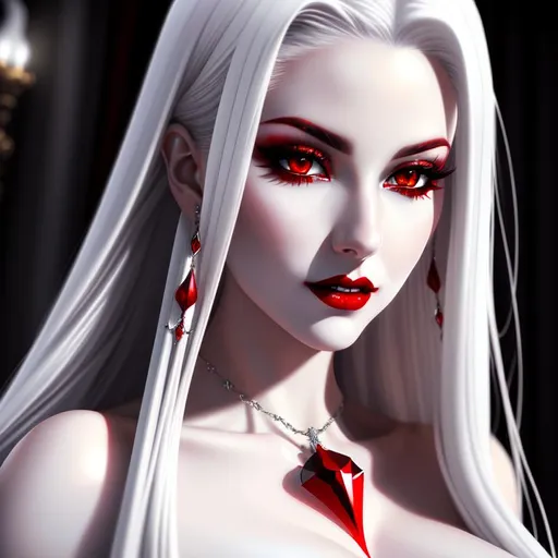 ultra realistic detailed elf female vampire, soft p... | OpenArt