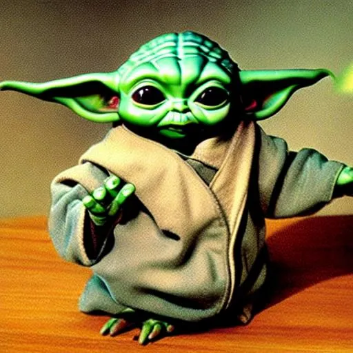 Prompt: Bottecelli's
 baby Yoda on the shell