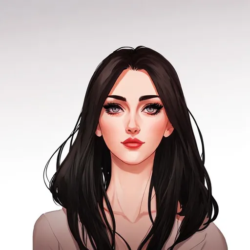 Prompt: Beautiful woman cartoon portrait 