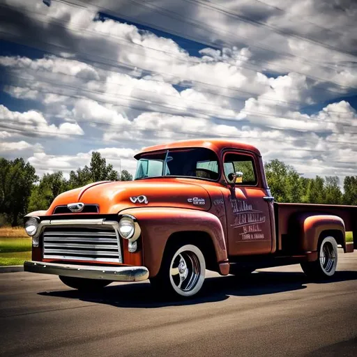 Prompt: 50s Truck, Dually