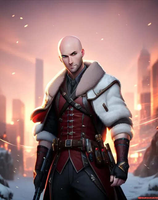 Prompt: bald, hot_guy, pleasant face, gamer, high quality, high resolution, perfectly formed hands and face