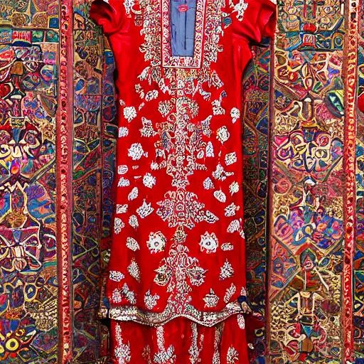 Iranian traditional dress as a tunic | OpenArt