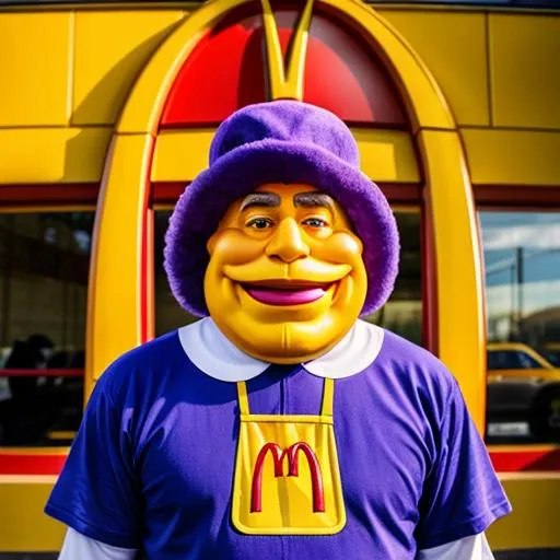 Prompt: The Grimace from mcdonalds