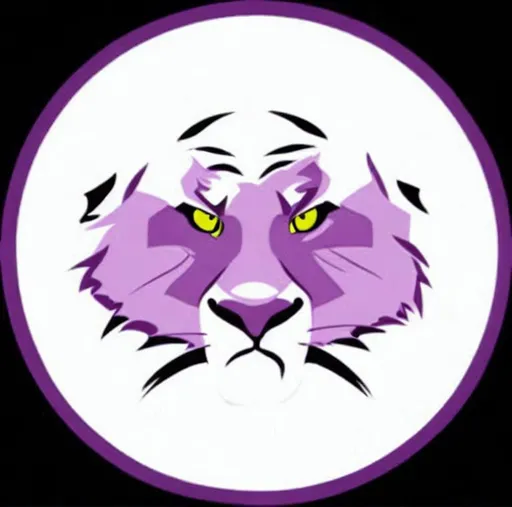Prompt: Purple panther logo