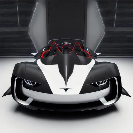 Prompt: black futuristic racing tesla hellcat 2dr Convertible hellicopter concept car, designed by zaha hadid, in a white room, side view, futuristic, high tech, metaverse, cyber, galactic, very detailed, photorealism, octane, unreal engine , v-ray, luxcore,