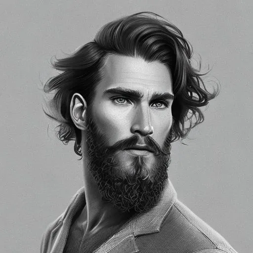 portrait of a handsome male, intricate, muscular, au... | OpenArt