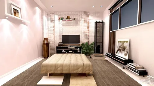 Prompt: modify the interiors of this room to a modern one