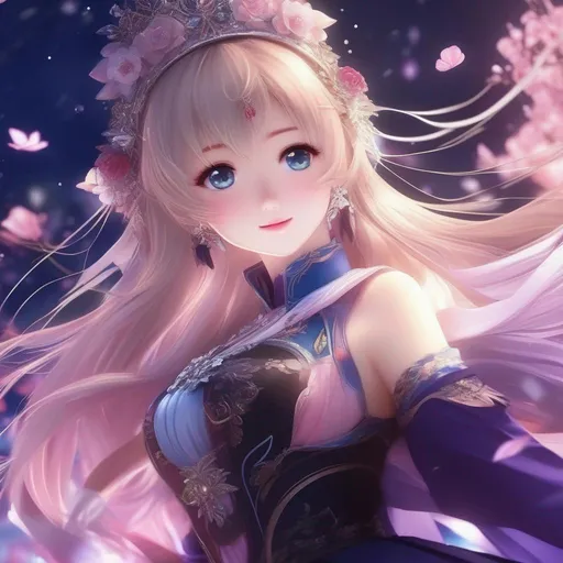 Prompt: 3d anime woman and beautiful pretty art 4k full raw HD aurora